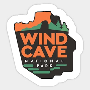 Wind Cave National Park Mirror of Natural Beauty Sticker